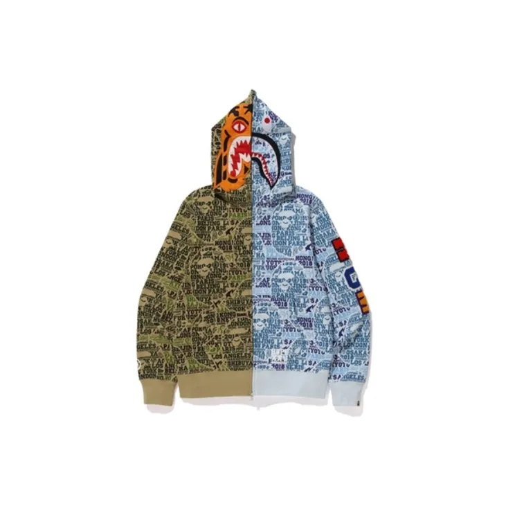 A BATHING APE Shark Series Sweatshirt Men's Blue-2