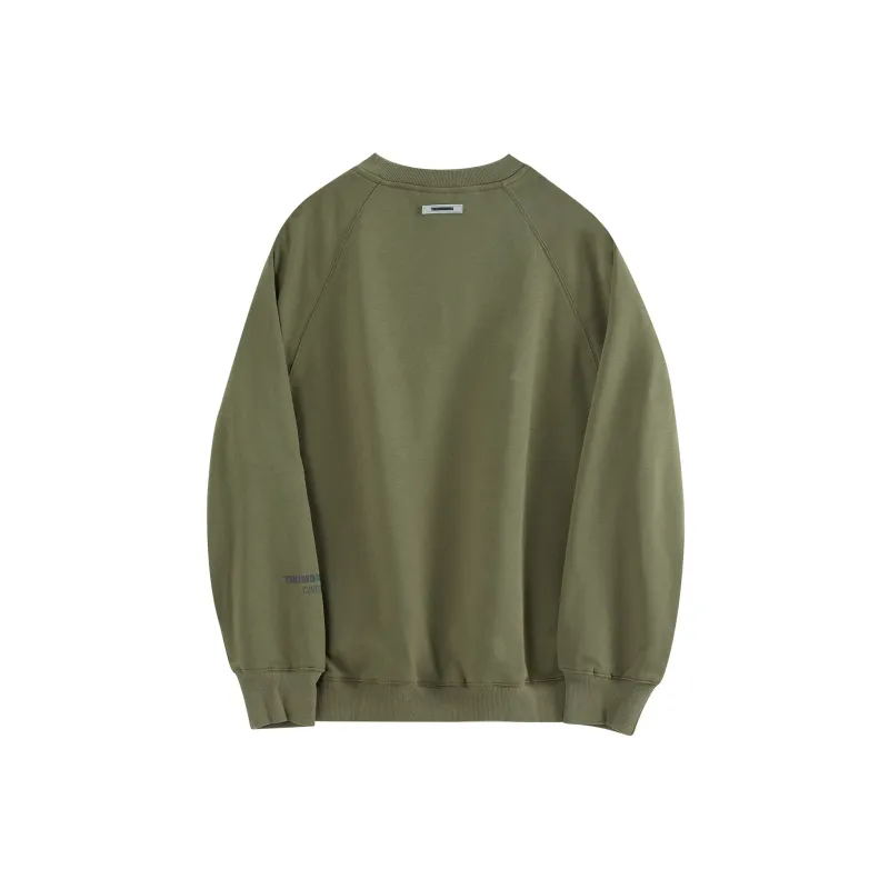 COKEIN x Tikimomoka Autumn And Winter Season Crew Neck Loose Fit Long Sleeved Sweatshirt Unisex Earth Tones-16