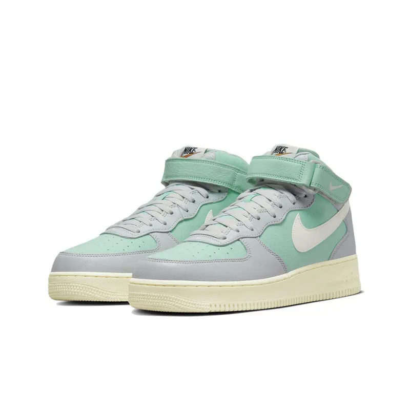 Nike Air Force 1 Mid '07 Lx Grey Fog Enamel Green-2