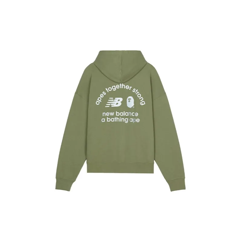 New Balance x A BATHING APE New Balance X Bape Sweatshirt Men's Green-1