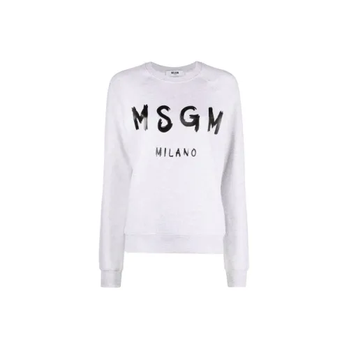 MSGM Sweatshirts Unisex Gray