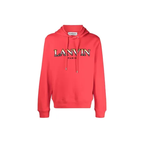 Lanvin Sweatshirts Men Orange Red