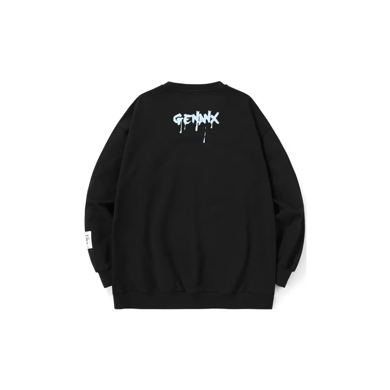 GENANX Crew Neck Loose Fit Regular Sweatshirt Unisex-1