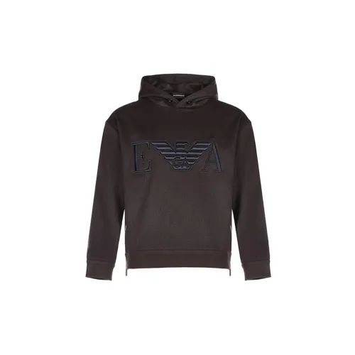 EMPORIO ARMANI Sweatshirts Men Chocolate Brown