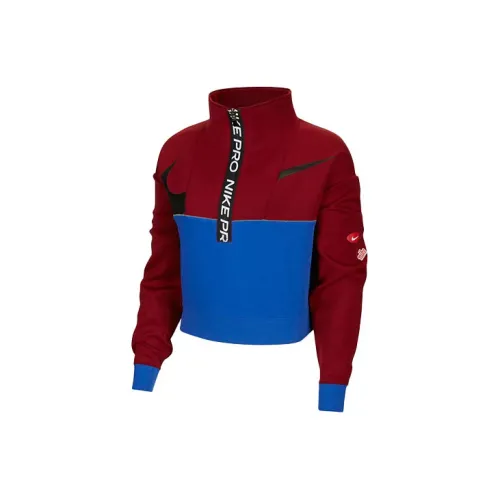 Nike Dri-Fit Sweatshirts Women's Red And Blue