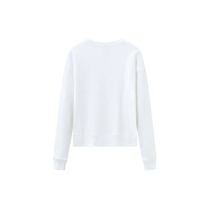 Champion Crew Neck Sweatshirt US Version Unisex White-1