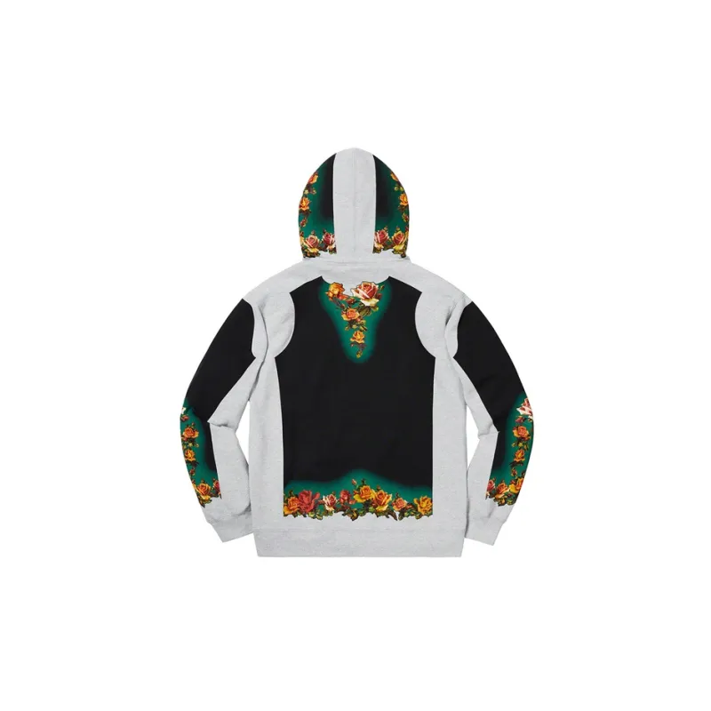 Supreme Jean Paul Gaultier Floral Print Hooded Sweatshirt-1
