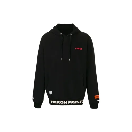 HERON PRESTON Unisex Logo Sweatshirt Black