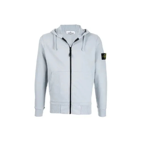 STONE ISLAND Sweatshirts Men Gray Blue