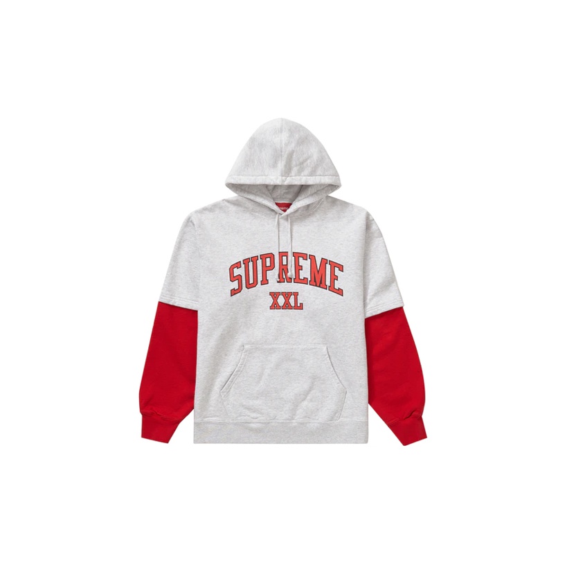 Supreme Kanji Logo Crewneck Light Gray XL - POIZON