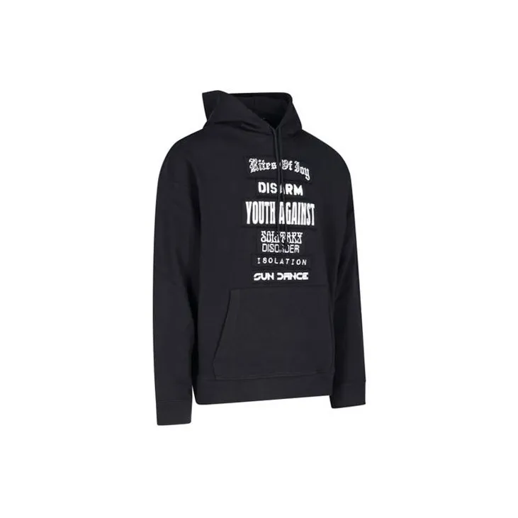 RAF SIMONS Slogan Patches Hoodie-2