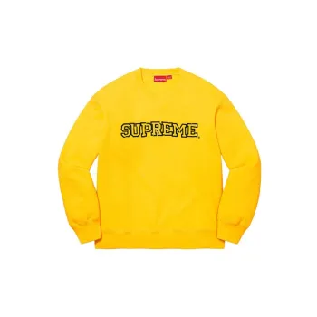 Supreme Cutout Logo Crewneck Ivory M - POIZON 