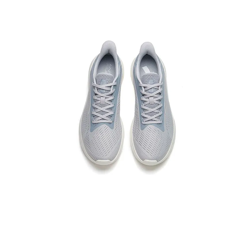 Anta Running Collection Cushioned Anti Slip Wear Resistant Breathable Lightweight Low Top Running Shoes Men's Gray-2