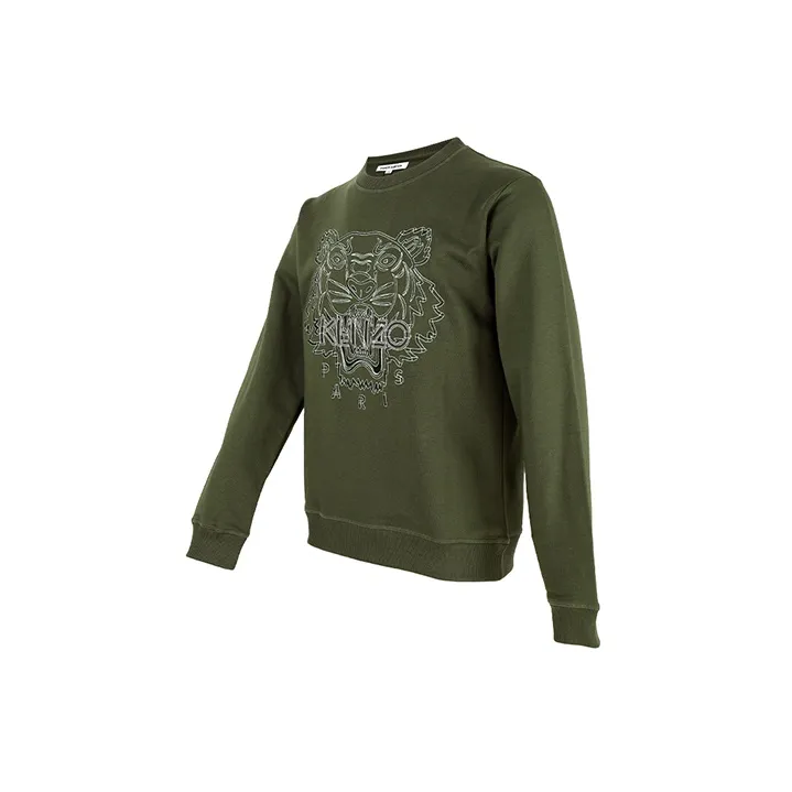 KENZO Sweatshirts Men Green-2
