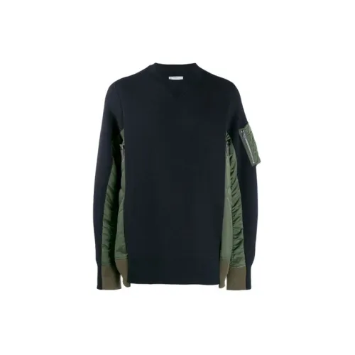 Sacai Sweatshirts Men Blue