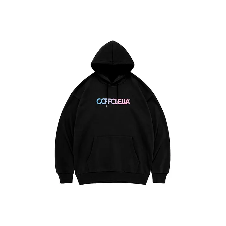 COPPOLELLA Hooded Fitted Regular Sweatshirt Winter Unisex Black-1