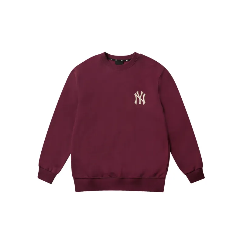MLB Old Flower Sweatshirts Unisex Dark Purple-1