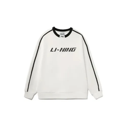 LINING Sports Life Collection Sweatshirts Unisex White