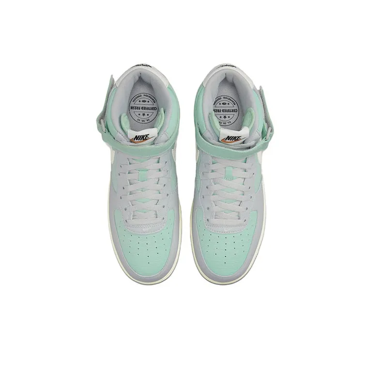 Nike Air Force 1 Mid '07 Lx Grey Fog Enamel Green-3