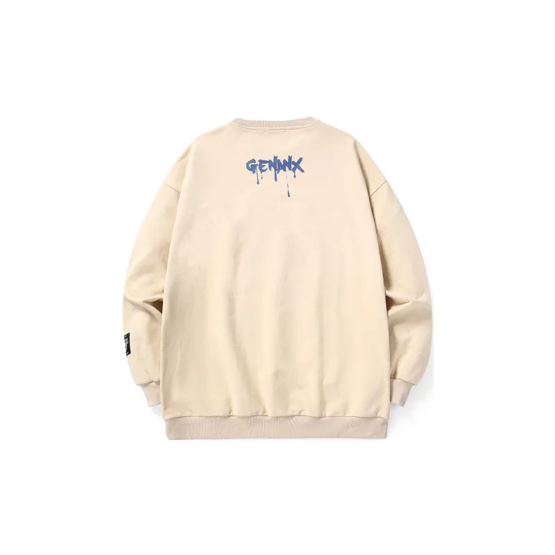 GENANX Crew Neck Loose Fit Regular Sweatshirt Unisex-6