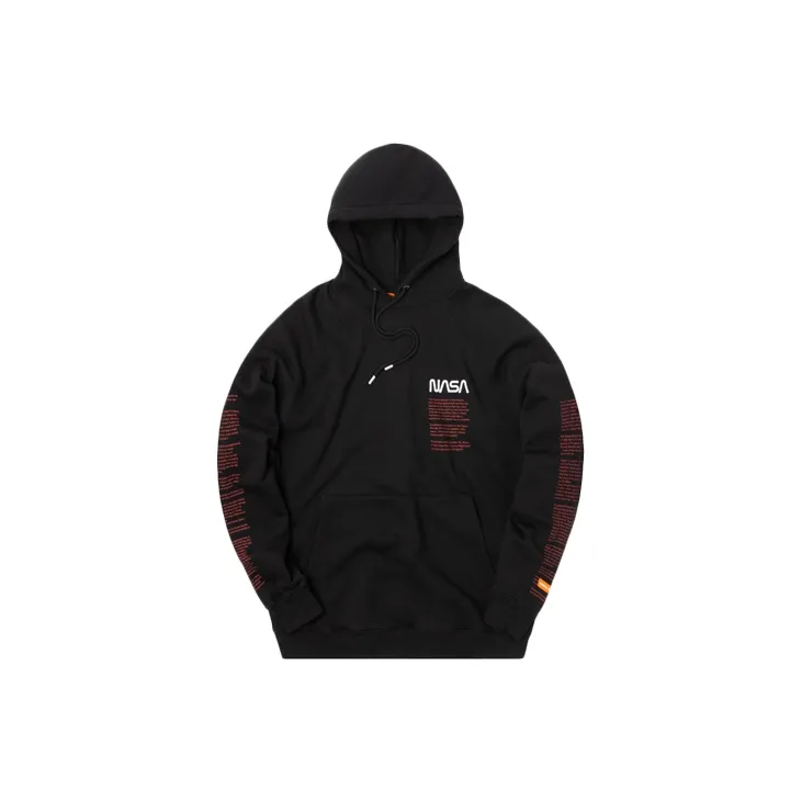 HERON PRESTON NASA-print Cotton Hoodie-1