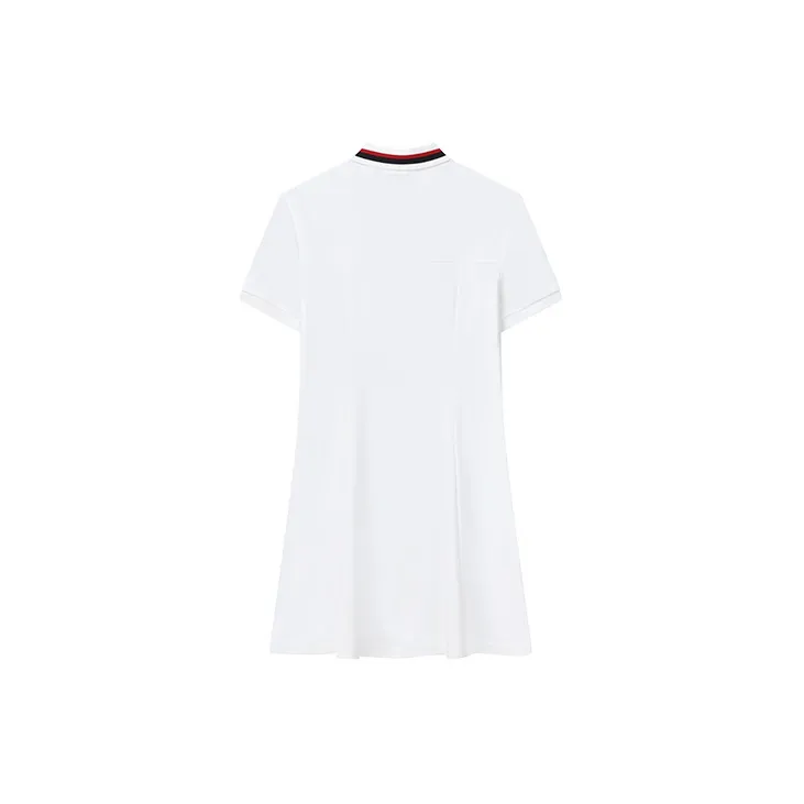 FILA Short Sleeved Dress Women's Standard White-1