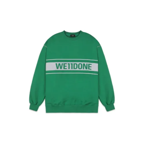 WE11DONE Sweatshirts Unisex Green