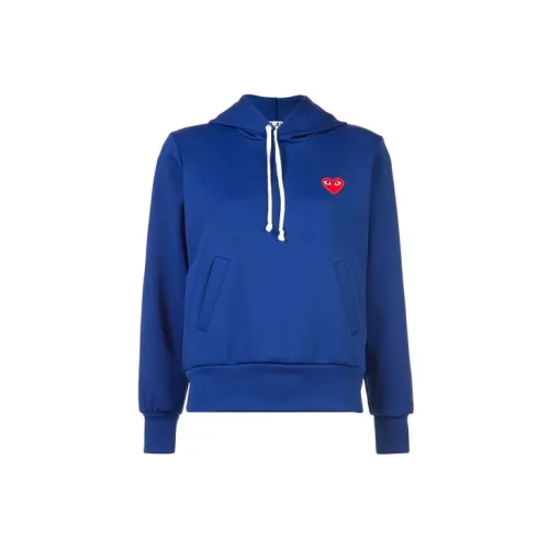 CDG Play Sweatshirts Unisex Blue