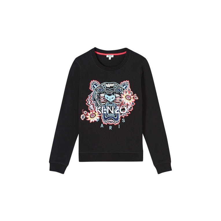 人気特価激安 KENZO Classic Tiger Head Sweatshirts Women's Black - POIZON トップス