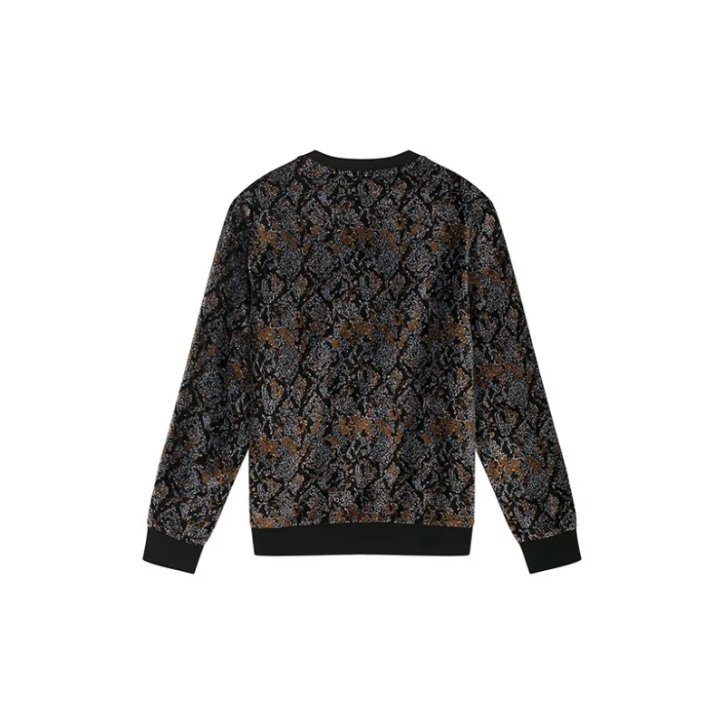 DAVID NAMAN Sweatshirts Men Leopard Print-1
