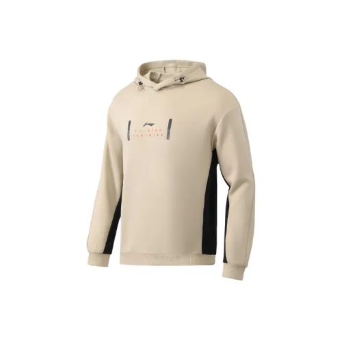 LINING Sweatshirts Men Earth Tone With A Floating Effect