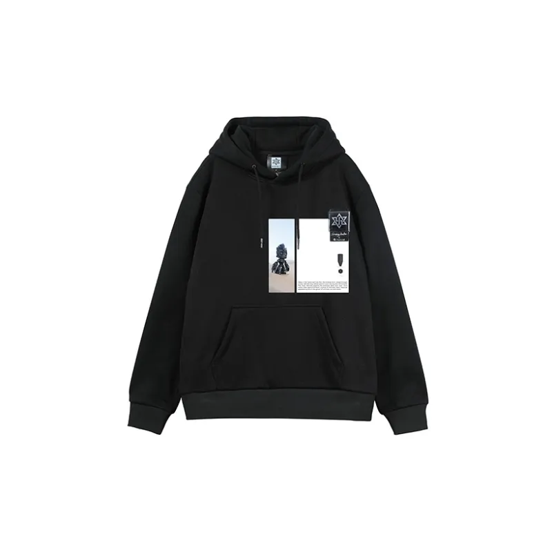 NORVINCY 3D 3D Effect Trendy Play Print Hooded Fleece Lined Hoodies & Sweatshirts Unisex-2