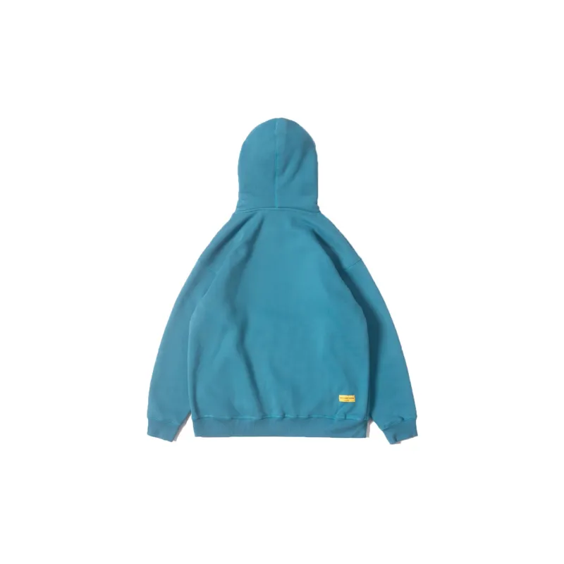 DAKYAM Hooded Regular Sweatshirt Winter Unisex Light Blue-1