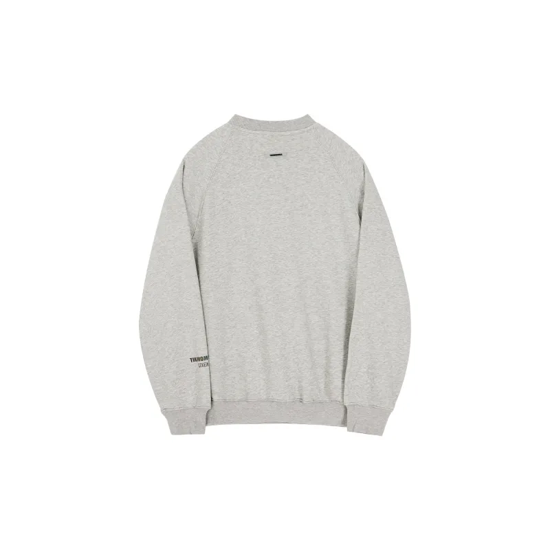COKEIN x Tikimomoka Autumn And Winter Season Crew Neck Loose Fit Long Sleeved Sweatshirt Unisex Earth Tones-4