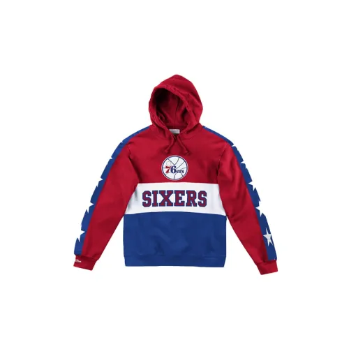 Mitchell Ness Sweatshirts Unisex Red And Blue