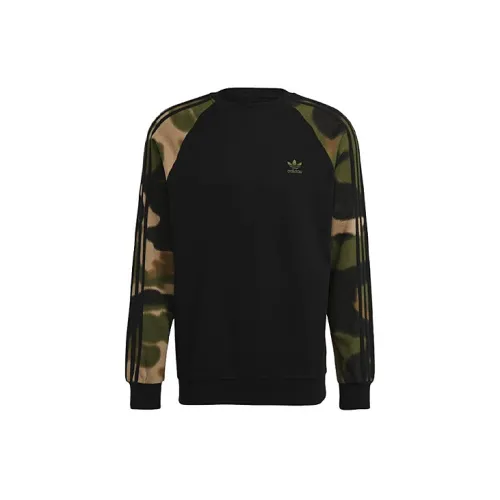 Adidas Originals Camo Stripes Sweatshirts Men Black