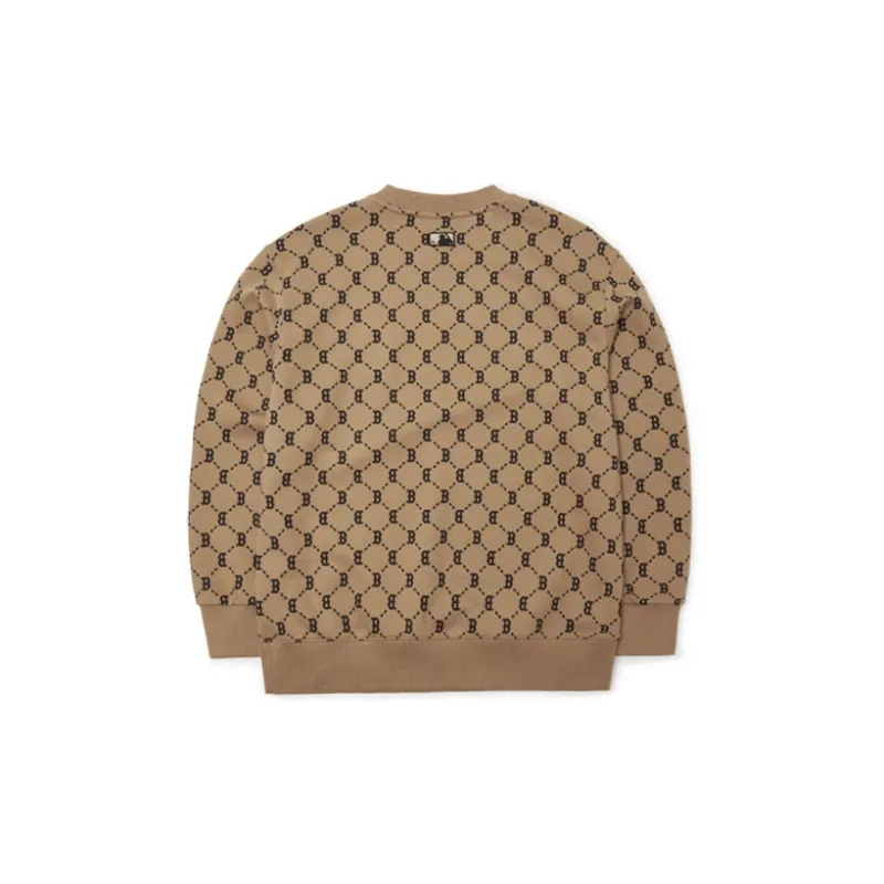 MLB Old Flower Sweatshirts Unisex Brown-1