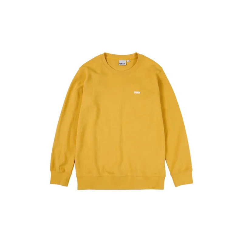 Prth Promethean Crew Neck Loose Fit Sweatshirt Unisex Yellow-1