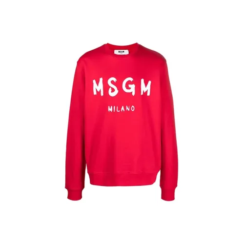 MSGM Sweatshirts Men Red