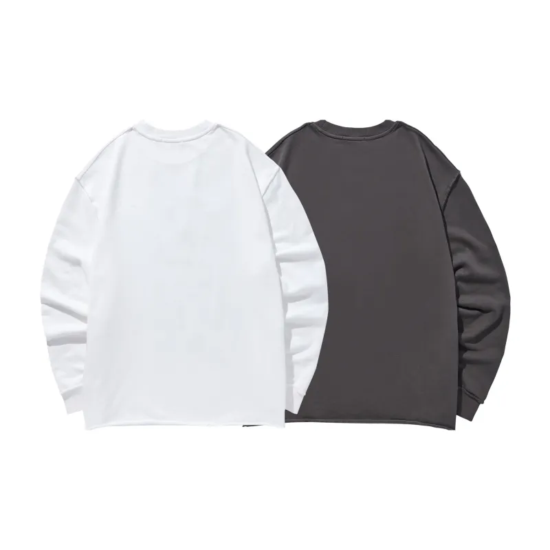 GUKUUL Cartoon Graffiti Letter Print Crew Neck Sweatshirt Unisex-11