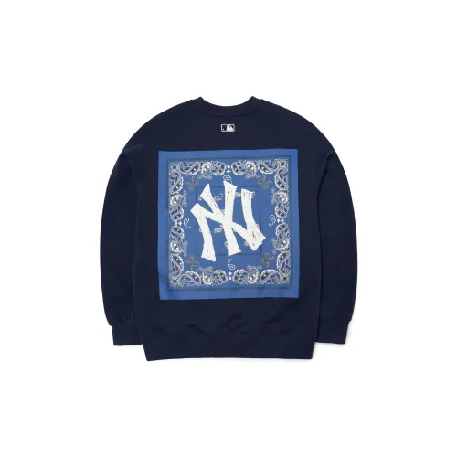 MLB Cashew Flower Sweatshirts Unisex Dark Marine Blue