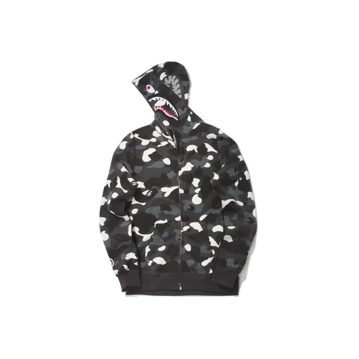 Bape City Camo Shark Full Zip Hoodie-1