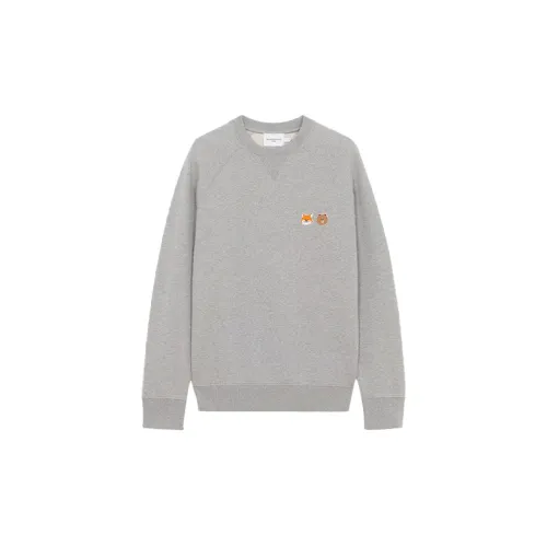 Line Friends X Maison Kitsune Sweatshirts Unisex Gray