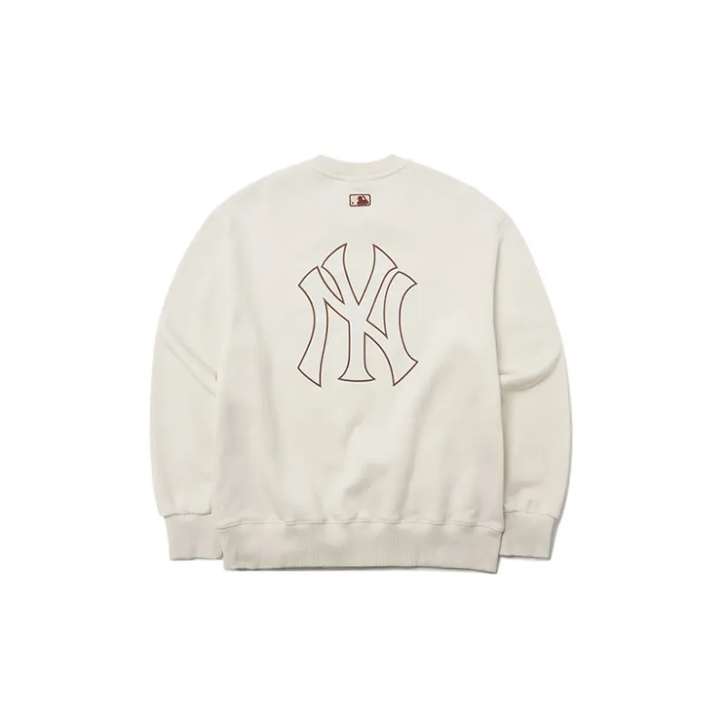 MLB Sweatshirt Winter Unisex Ivory White-1