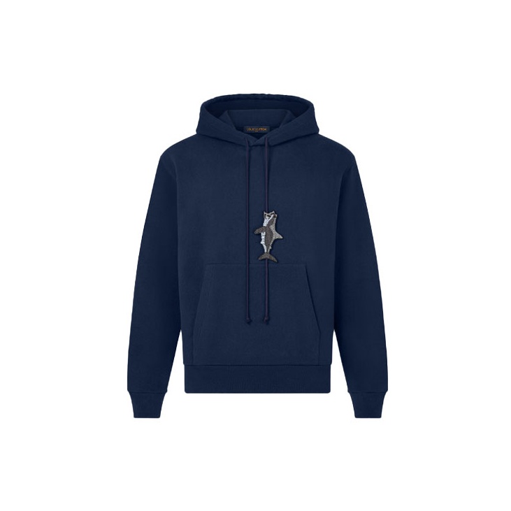 Louis vuitton blue hoodie best sale