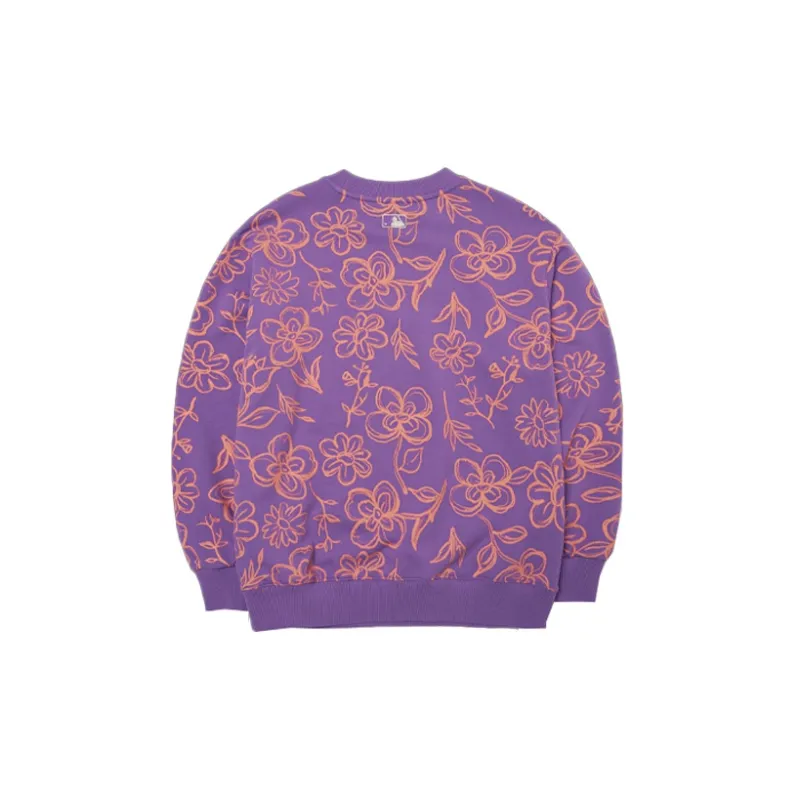 MLB Base Logo Sweatshirts Unisex Purple-1