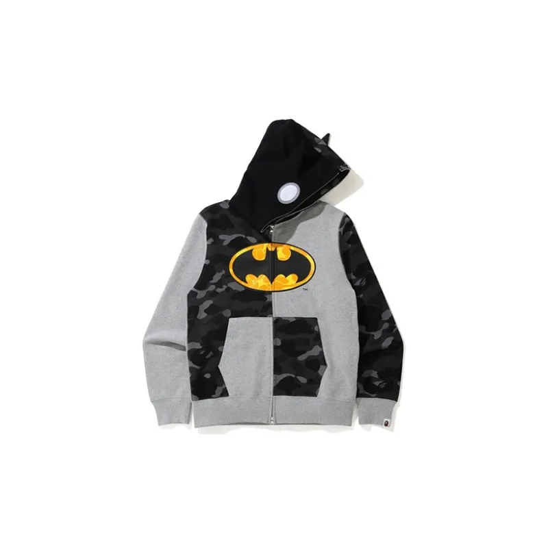 A BATHING APE X Dc Batman Full Zip Hoodie-6