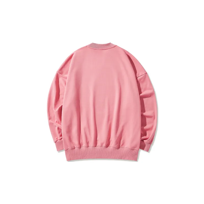 GUKUUL Reflective Bear Print Long Sleeved Crew Neck Pullover Sweatshirt Unisex-1