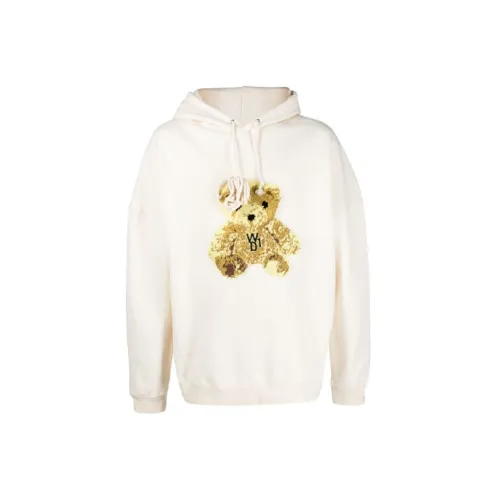 We11done Embroidered Teddy Hoodie 'Ivory'