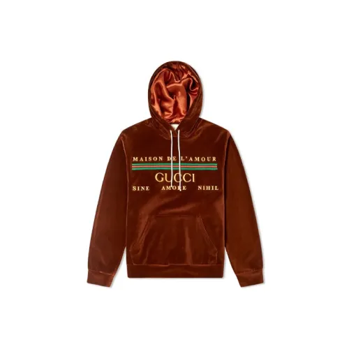 GUCCI Sweatshirts Men Brown